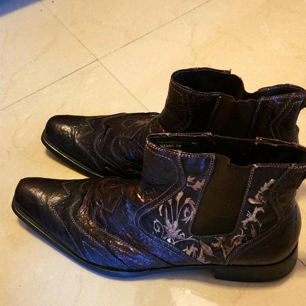 Men's 3 quarter cowboy boots, brown